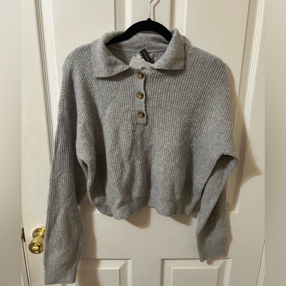 NWT BP Grey Collar Sweater